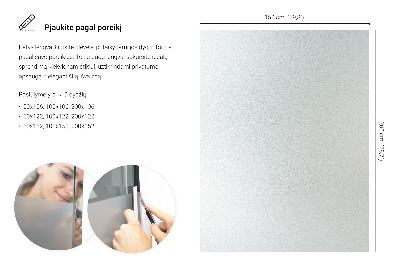 Privacy window film with translucent finish