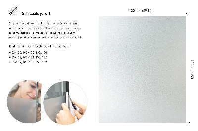Privacy window film with translucent finish