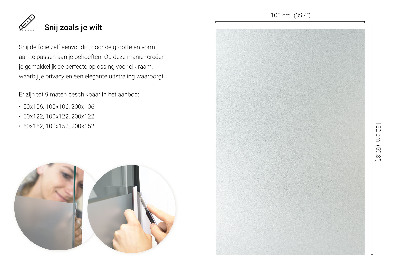 Privacy window film with translucent finish