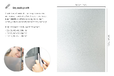 Privacy window film with translucent finish