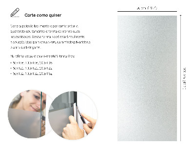 Privacy window film with translucent finish