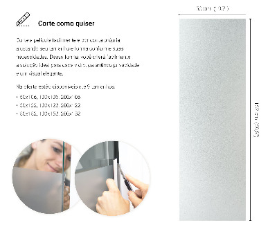 Privacy window film with translucent finish