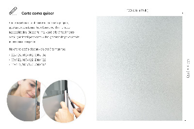 Privacy window film with translucent finish
