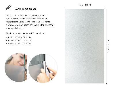 Privacy window film with translucent finish
