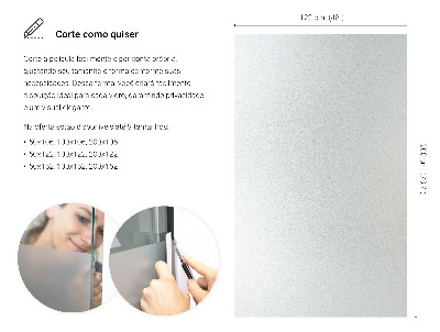 Privacy window film with translucent finish