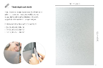 Privacy window film with translucent finish