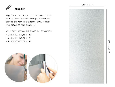Privacy window film with translucent finish