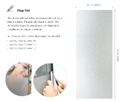 Privacy window film with translucent finish