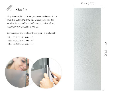 Privacy window film with translucent finish