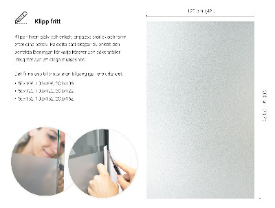 Privacy window film with translucent finish
