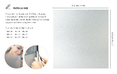 Privacy window film with translucent finish