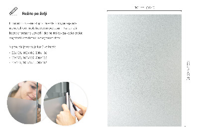 Privacy window film with translucent finish