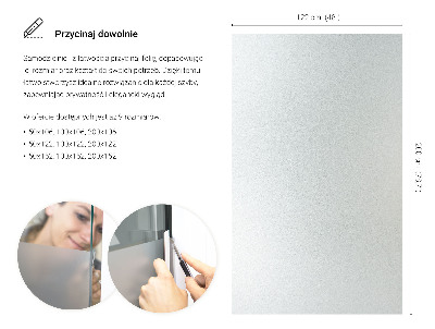 Privacy window film with translucent finish