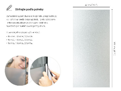 Privacy window film with translucent finish