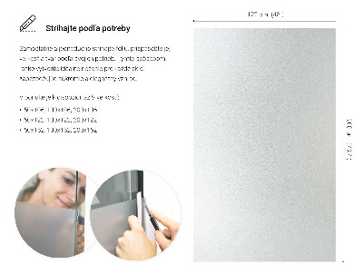 Privacy window film with translucent finish