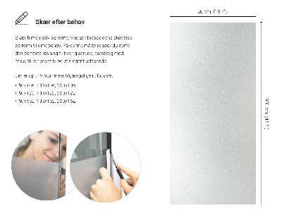 Privacy window film with translucent finish