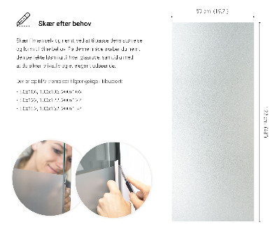 Privacy window film with translucent finish