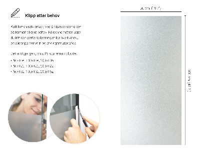 Privacy window film with translucent finish