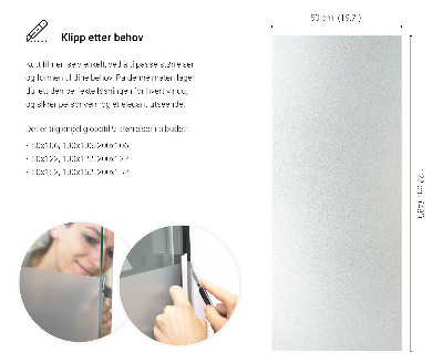 Privacy window film with translucent finish