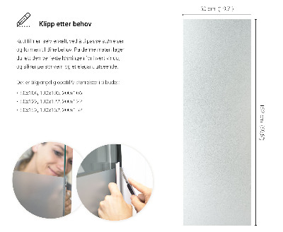 Privacy window film with translucent finish