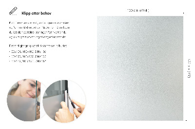 Privacy window film with translucent finish