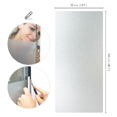 Privacy window film with translucent finish