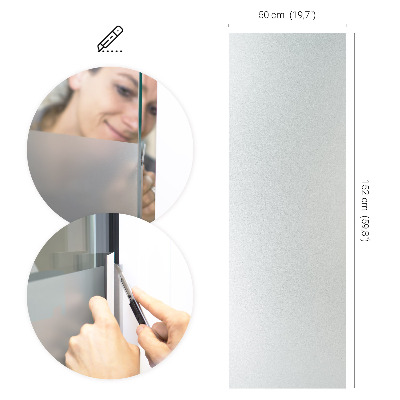 Privacy window film with translucent finish