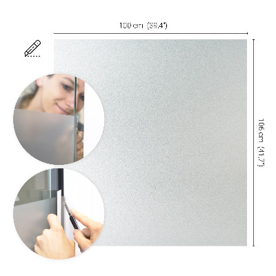 Privacy window film with translucent finish