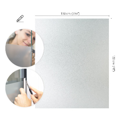 Privacy window film with translucent finish