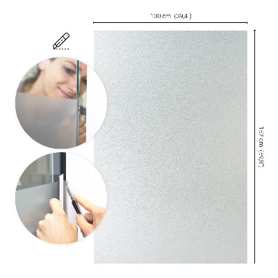 Privacy window film with translucent finish