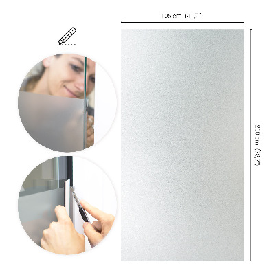 Privacy window film with translucent finish