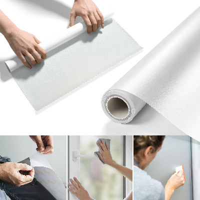 Privacy window film with translucent finish