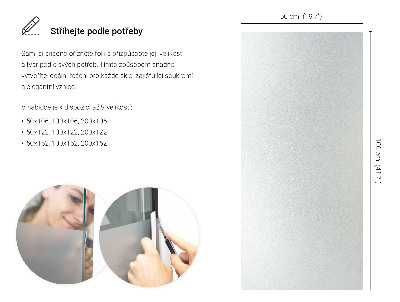 Privacy window film with translucent finish