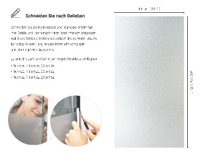 Privacy window film with translucent finish