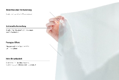 Privacy window film with translucent finish