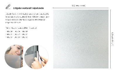 Privacy window film with translucent finish