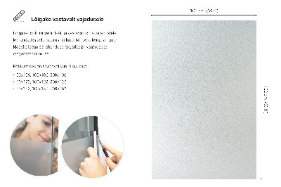 Privacy window film with translucent finish