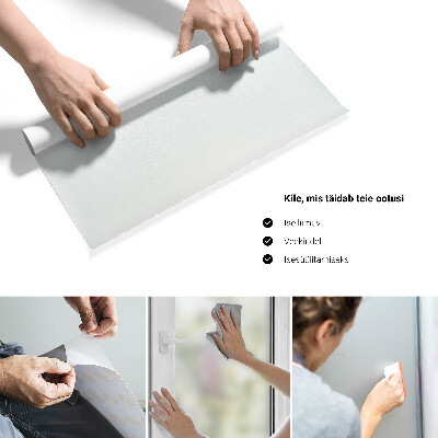 Privacy window film with translucent finish