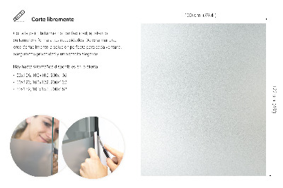 Privacy window film with translucent finish