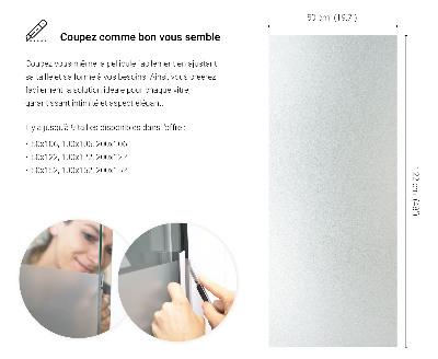 Privacy window film with translucent finish