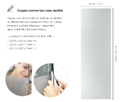 Privacy window film with translucent finish