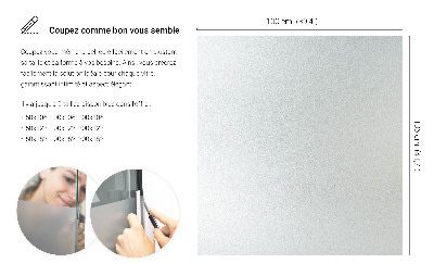 Privacy window film with translucent finish