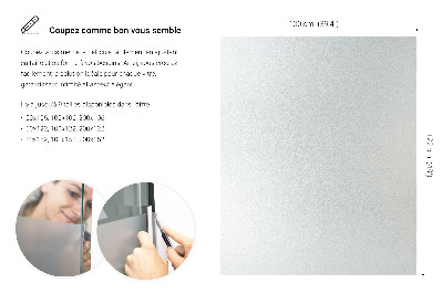 Privacy window film with translucent finish