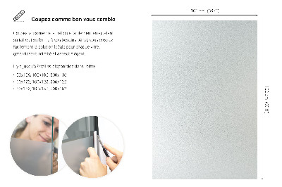 Privacy window film with translucent finish