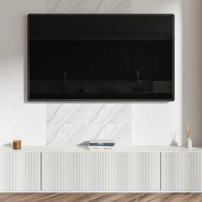 Square tv wall panel Marble pattern with waves