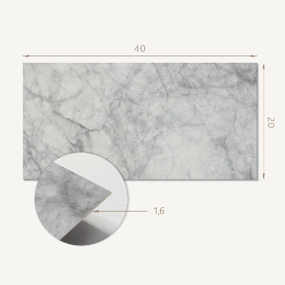 Square wall panel Veined marble pattern