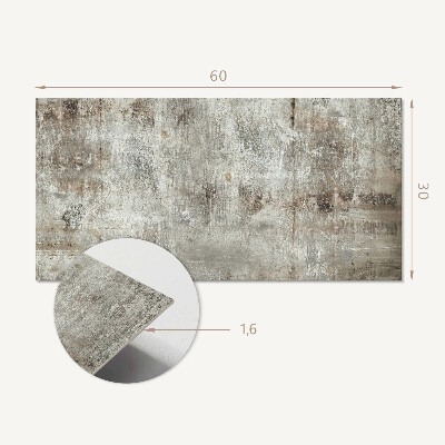 Square tv wall panel Damaged surface texture