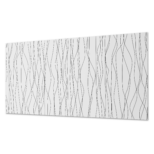 Pvc wall panel Wavy lines on the background