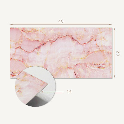 Square wall panel Marble pattern with waves