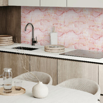 Square wall panel Marble pattern with waves